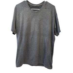 Lululemon x Soul Cycle Mens Short Sleeve Shirt Grey Spin Run Size T-shirt  XL
